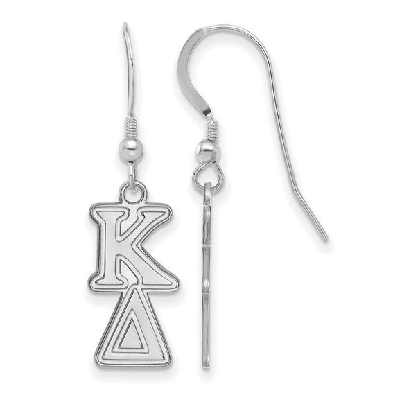 Black Bow Jewelry Co. Jewelry - Sterling Silver Kappa Delta Dangle Small Earrings